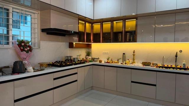 Modular kitchen design by Nikhila Nayini